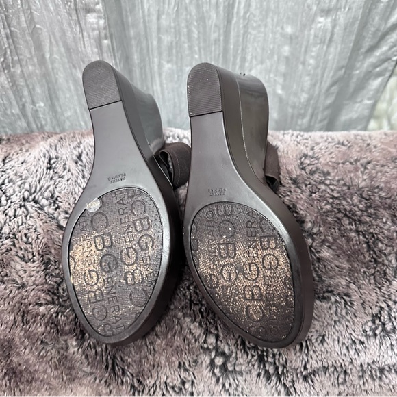 BCBGeneration Dark Brown Wedge Sandals 9.5 - Picture 4 of 12
